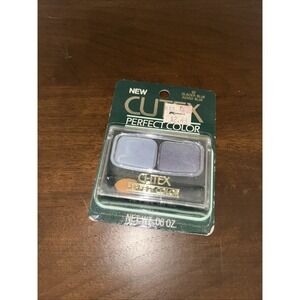 Vintage Cutex Perfect Color Eye Shadow Duo Matte 02 Glacier Blue / Indigo Blue